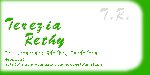 terezia rethy business card